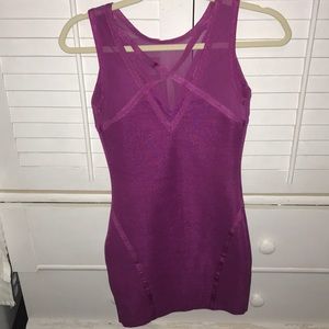 Bandage hot pink dress